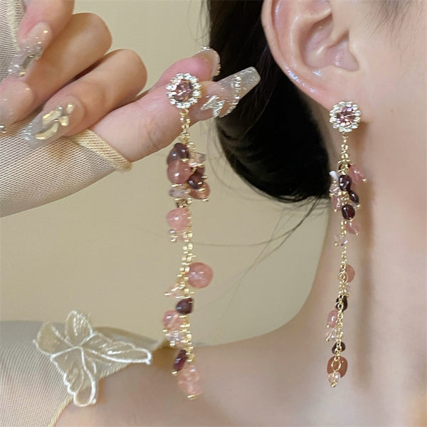 Dreamy long chain earrings