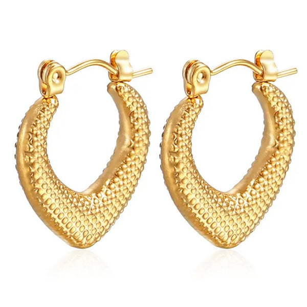Anti Tarnish Golden Earrings For Women