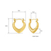 Anti Tarnish Golden Earrings For Women