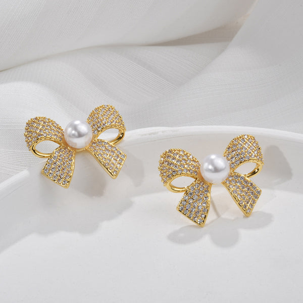 Pack Of 3 Golden Stud Earring