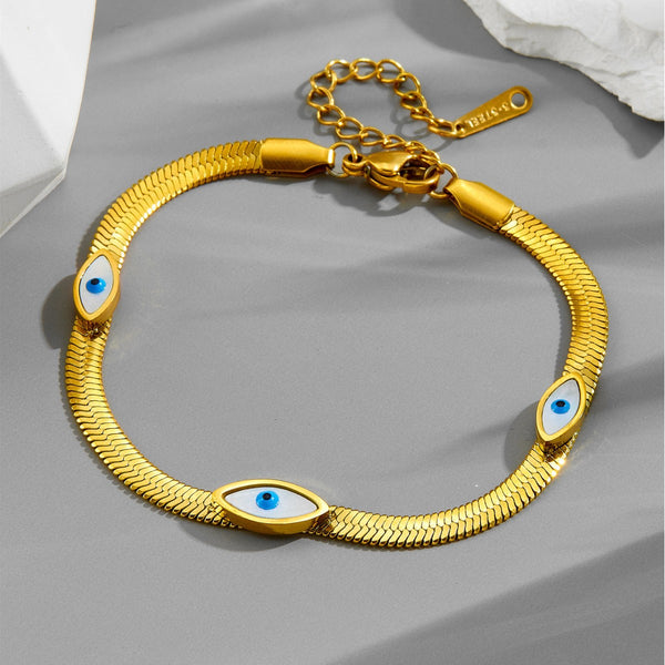 Gold Evil Eye Bracelet
