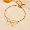 Classy & Chic Bow Tie Gold Bracelet