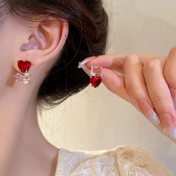 Pack Of 3 Flower Heart Earring