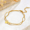 Elegant Gold-Plated Love Bracelet