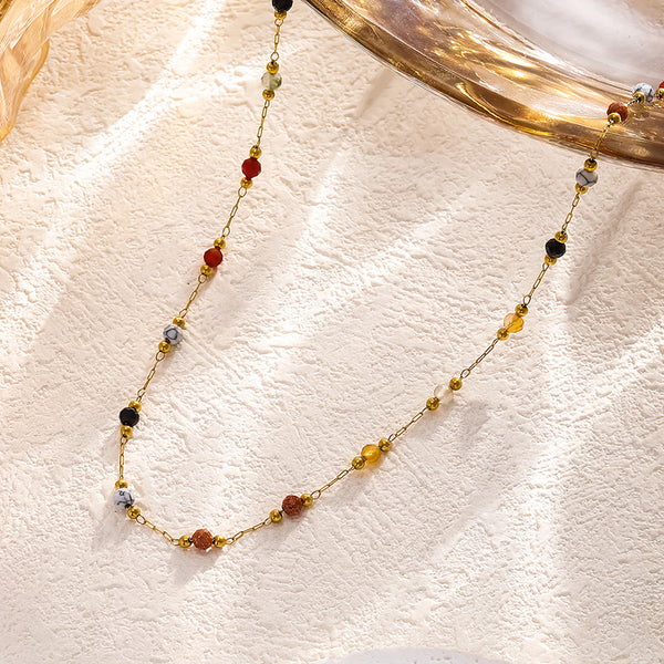 New Multi stone necklace