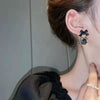 Pack Of 3 Black Bow Pearl Earring