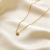 Circular Zirconia Diamond Pendant Necklace