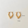 Anti Tarnish Gold Leaf Shaped Mabel Earrings