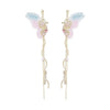 Pink & Blue Wings earrings