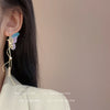Pink & Blue Wings earrings