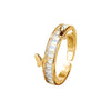 Two Golden Butterfly Ring