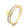 Two Golden Butterfly Ring