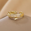 Two Golden Butterfly Ring