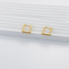 Anti tarnish Aesthetic Golden Hinged Earrings