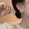Stylsih pearl & flower earring