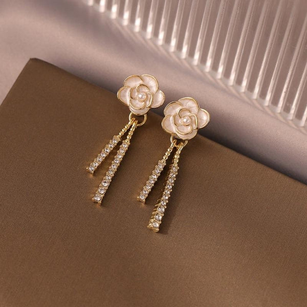Flower design earrings