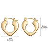 Anti Tarnish Golden Teardrop Hoop Earrings