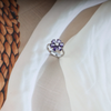 Love purple flower ring
