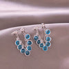 Blue crystal earrings