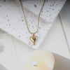 Love gold heart necklace