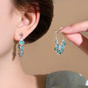 Blue crystal earrings