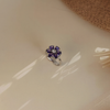 Love purple flower ring