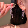 Purple stylish earings