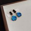 Grace Blue Drip Earrings