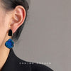 Grace Blue Drip Earrings