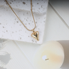 Love gold heart necklace