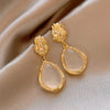 White Drop Designed Western Drop Earring