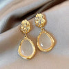 White Drop Designed Western Drop Earring