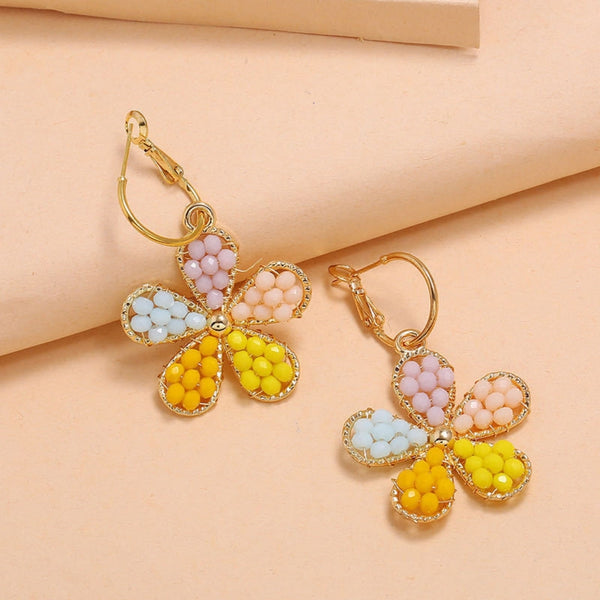 Flower Dangle Daisy Earring