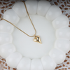 Love gold heart necklace