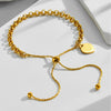 Elegant Gold Plated Bracelet With Heart
