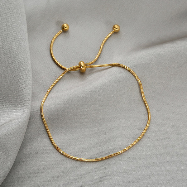 Classic Gold Adjustable Snake Chain Bracelet
