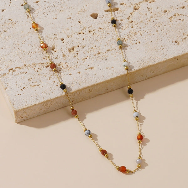New Multi stone necklace