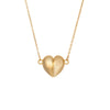 Gold Plated Heart Cut Pendant Necklace