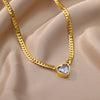 Twist Chain Heart-shaped necklace