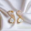 Pack Of 2 Rhinestone Pearl Earring