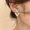 Combo Of 2 Multi- White Butterfly Earring