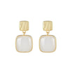 Elegant Western & Casual White Drop Earrings