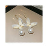 Gentle White Butterfly Pearl Earrings