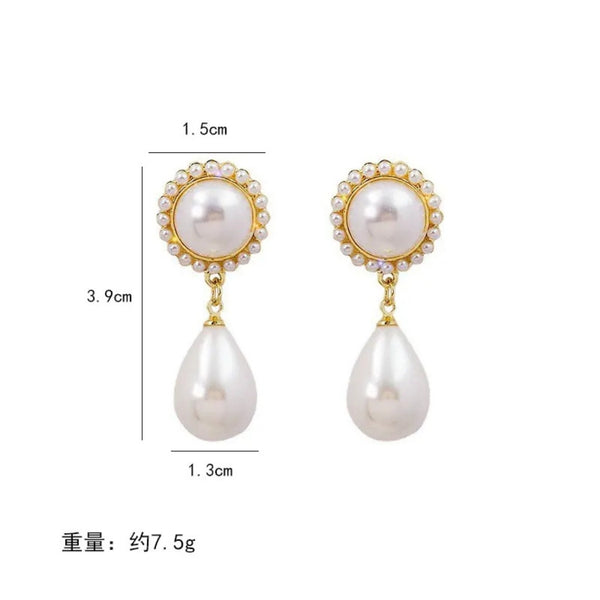 Elegant Water Drop Pearl earrings