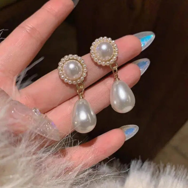 Elegant Water Drop Pearl earrings