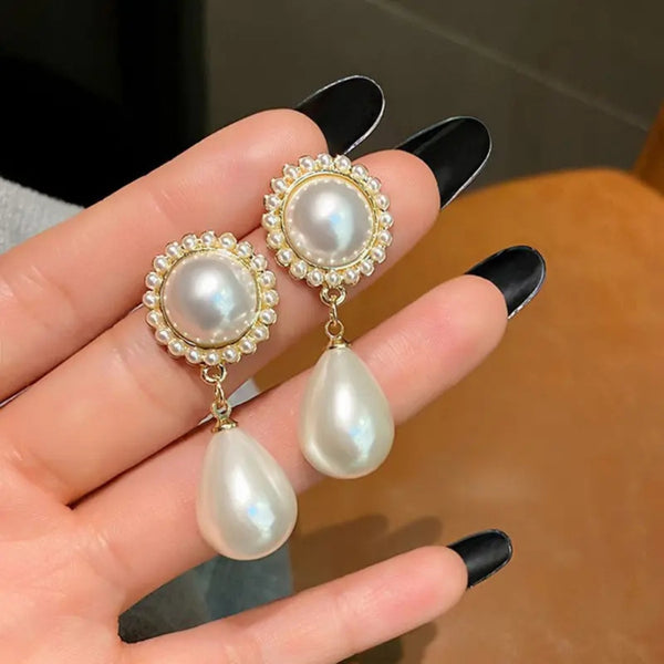 Elegant Water Drop Pearl earrings