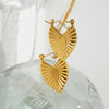 Anti tarnish honey bee earrings