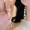 Long Tassel Ear Wire Dangle Earring