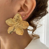 Anti Tarnish Big Flower Stud Earring