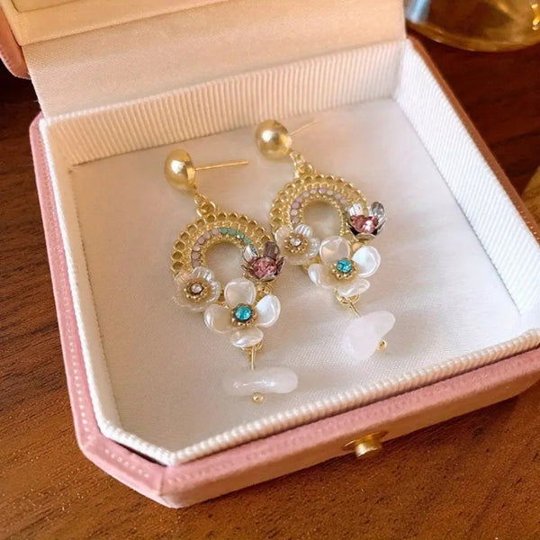 Flower Drop Earrings